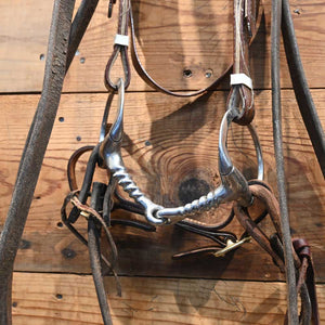 Bridle Rig - D-Ring Twisted Snaffle Bit SBR539 Sale Barn MISC   