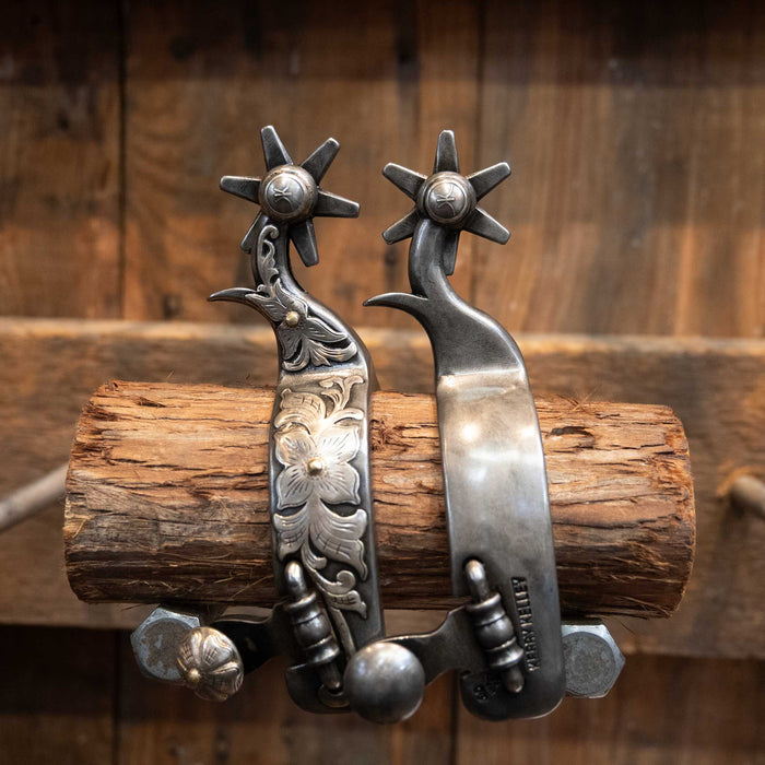 Kerry Kelley Silver Mounted 6pt Spurs