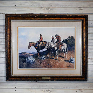 Western Art - James Boren (1921-1990) "Morning in Montana" 1973 _CA682 Collectibles James Boren