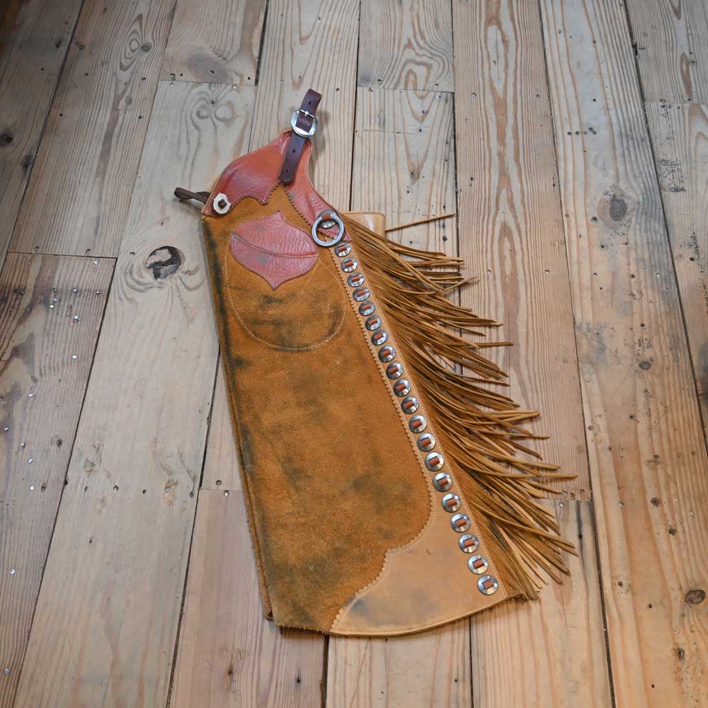 Dustin Glenn Rough-Out Stepthrough Chaps Tack - Chaps & Chinks Dustin Glenn