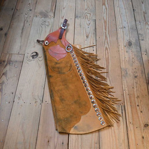 Dustin Glenn Rough-Out Stepthrough Chaps Tack - Chaps & Chinks Dustin Glenn