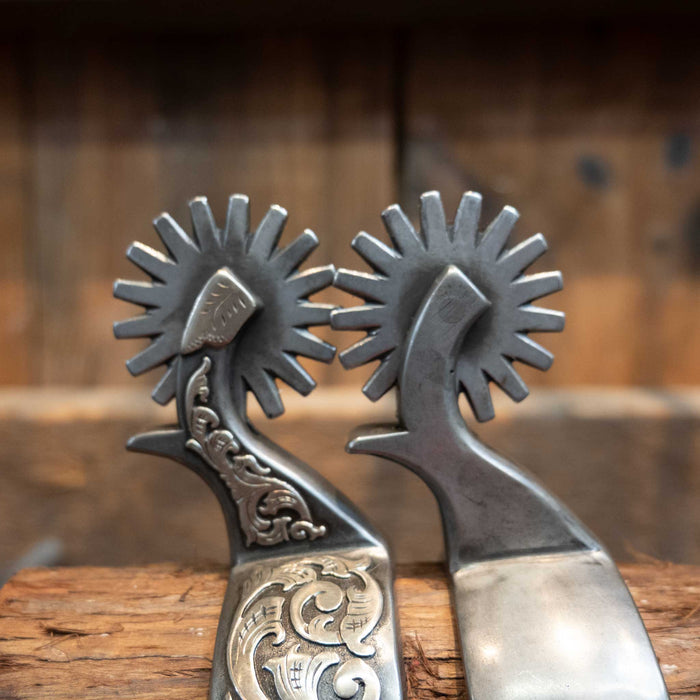 Kerry Kelley Silver Mounted 16pt Spurs