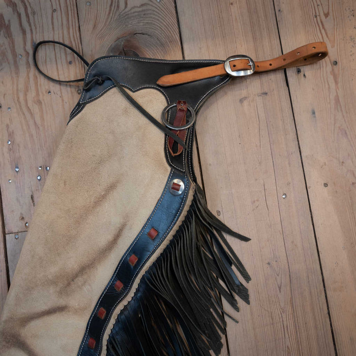 Used Tate Irons Stepthrough Chaps Tack - Chaps & Chinks Tate Irons