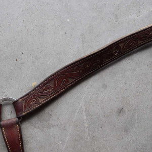 Used Breast Collar Floral Tooled Sale Barn Teskeys   