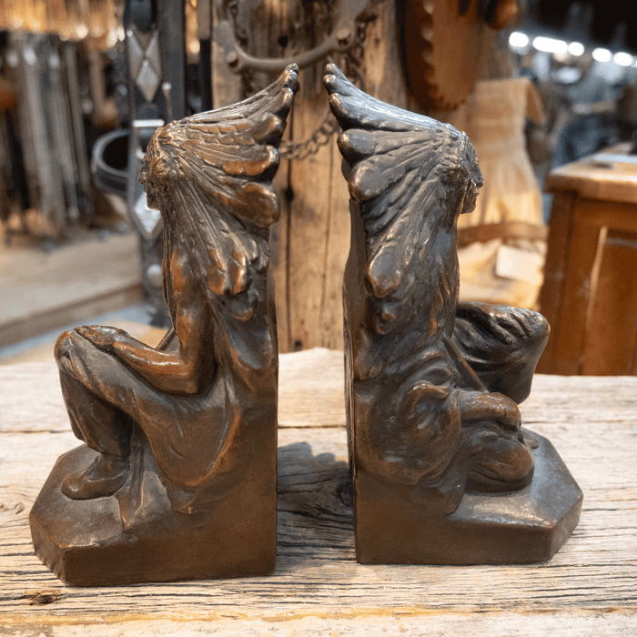 Antique Indian Chief 1930's Bookends