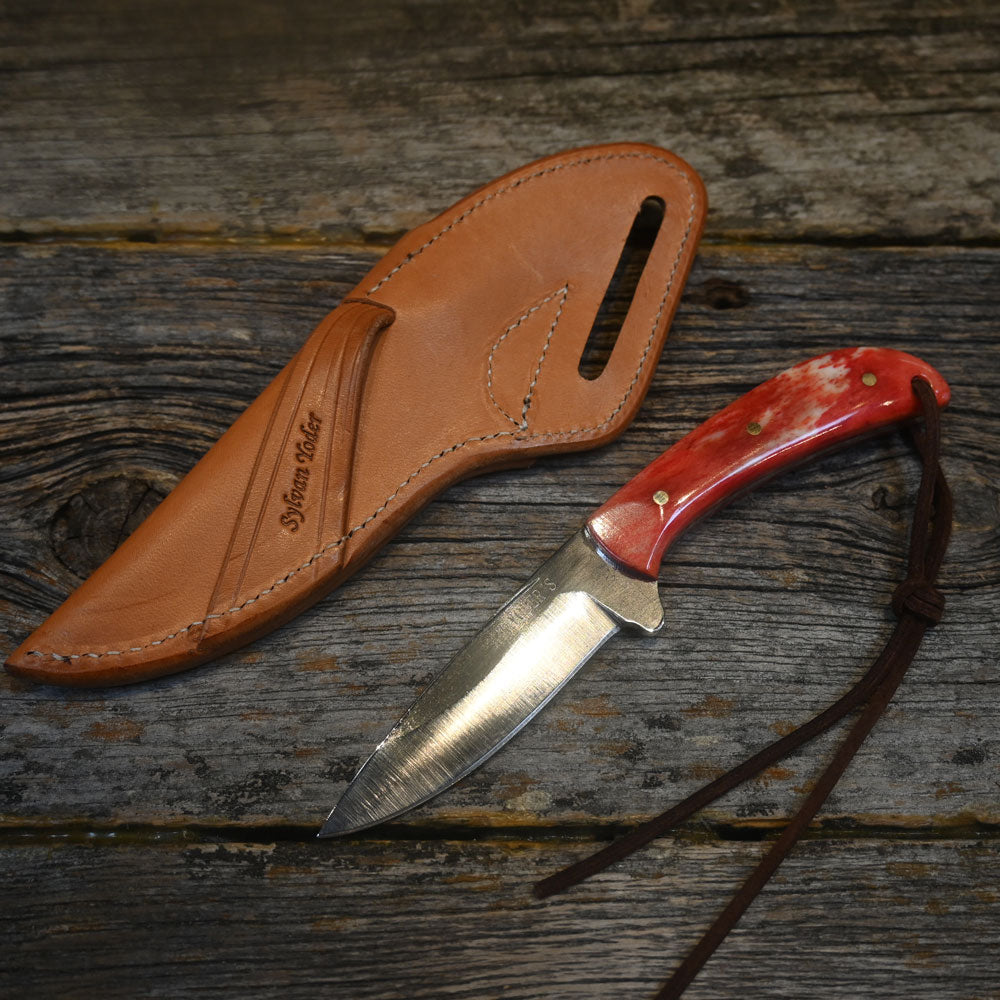 Sylvan Yoder Handmade Knife with Leather Sheath SY002 Knives SYLVAN YODER   