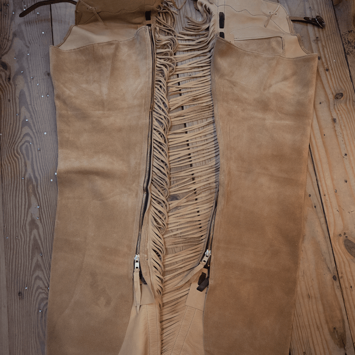 Teskey's Large Roughout Buckskin Versatility Chaps 1870