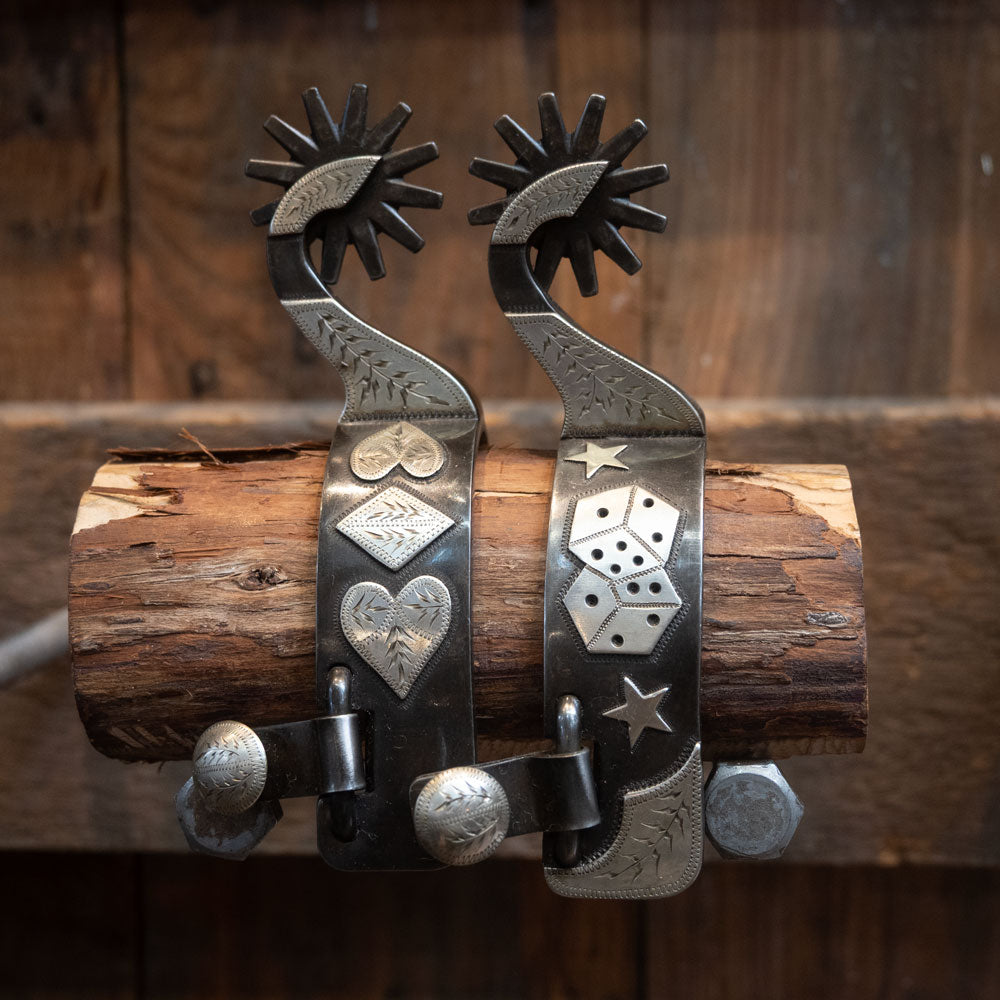 RC Silver Mounted Spurs 983