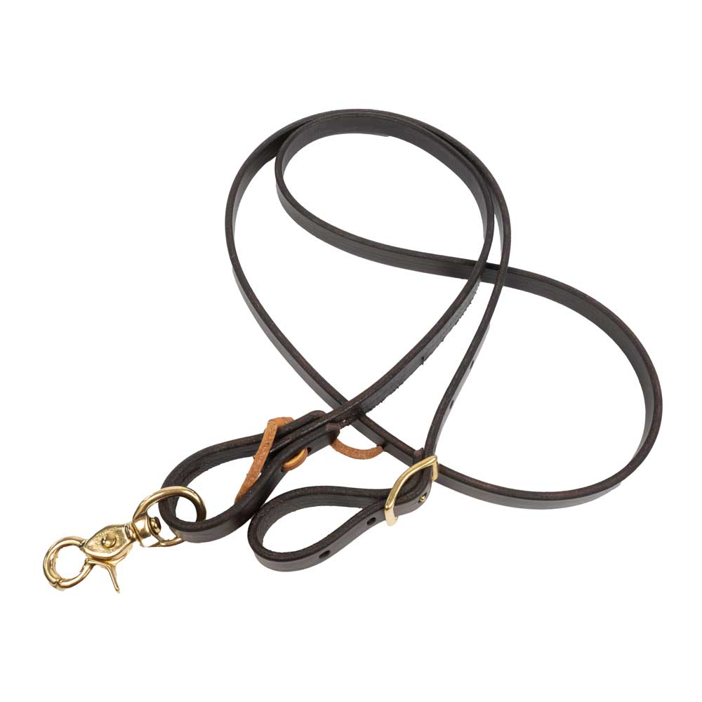 Teskey's 1/2" Chocolate Pony Roping Reins Tack - Reins Teskey's   
