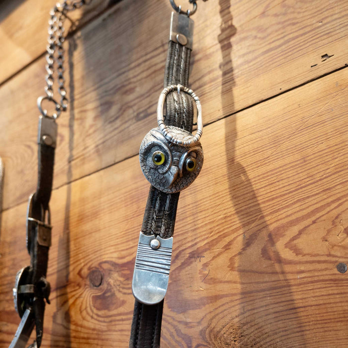 Vintage Owl Silver Bridle Rig w/Matching Reins