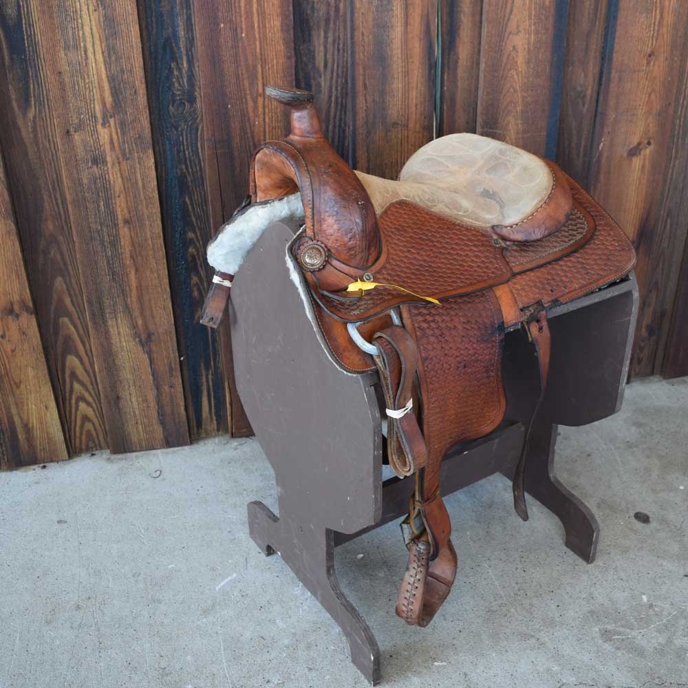 Used 14" Non Rider Decor Only Saddle Sale Barn Sale Barn   