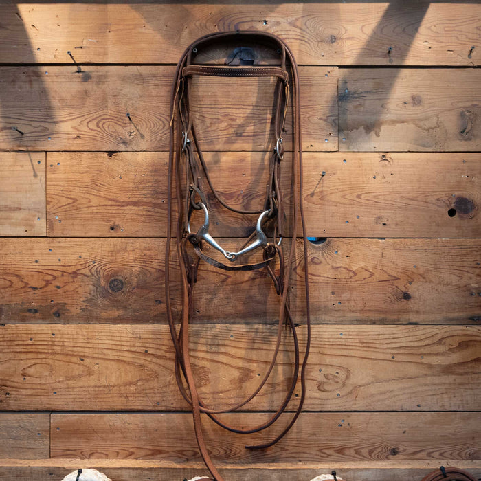D-Ring Smooth Snaffle Bridle Rig Sale Barn MISC