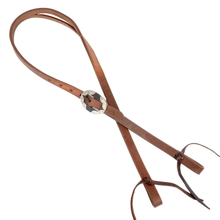 Teskey's Straight Split Ear Headstall w/Round Rust Buckles Tack - Headstalls Teskey's