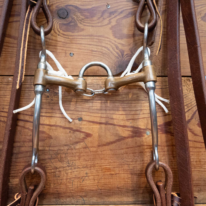 Don Hansen Brass Bar Correction Bridle Rig w/ Single Ear Headstall Tack - Rigs Don Hansen