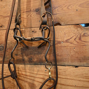 Bridle Rig - Dutton 3 piece with copper rings Bit  RIG801 Tack - Rigs Dutton   