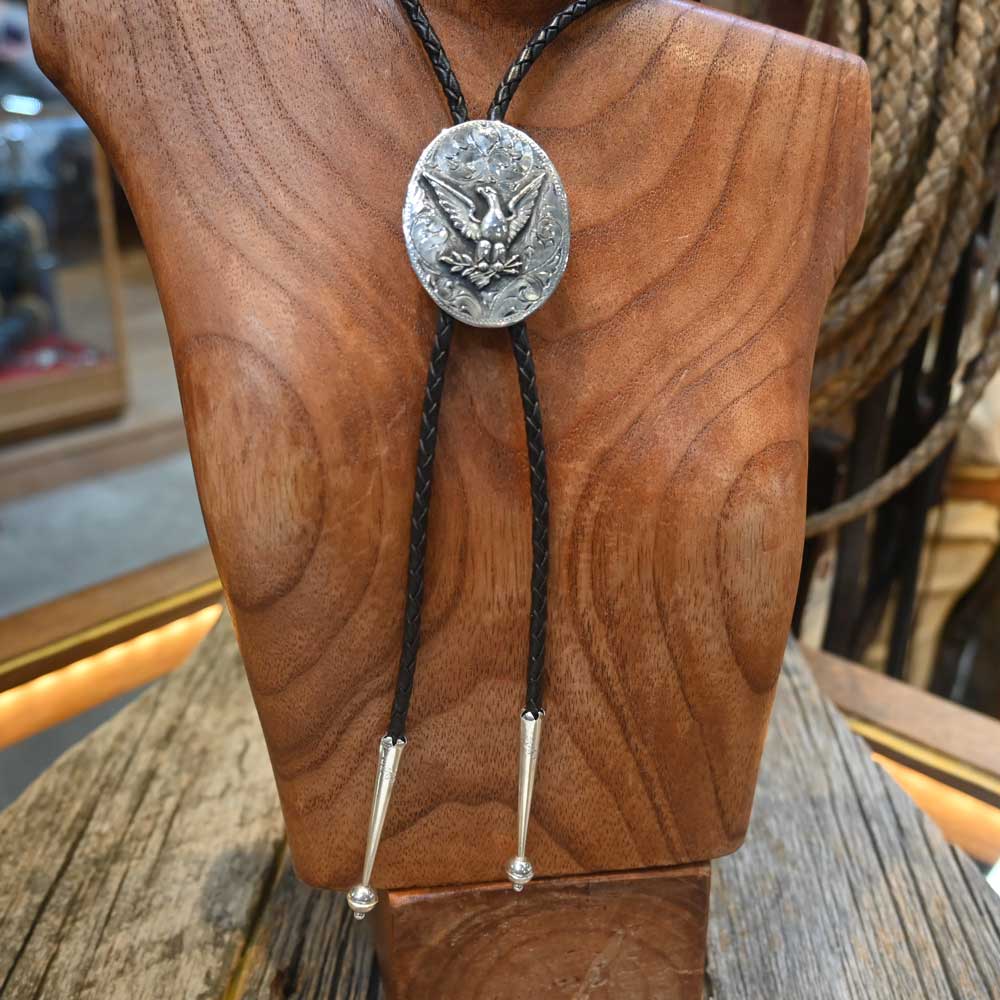 Comstock Heritage - Sterling Silver Eagle Bolo Tie 029 ACCESSORIES - Additional Accessories - Buckles Comstock Heritage   