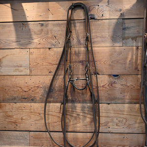 Bridle Rig - Kerry Kelley Silver Mounted "Fancy Bit Line" Shanked SnaffleBit RIG925 Tack - Rigs Kerry Kelley