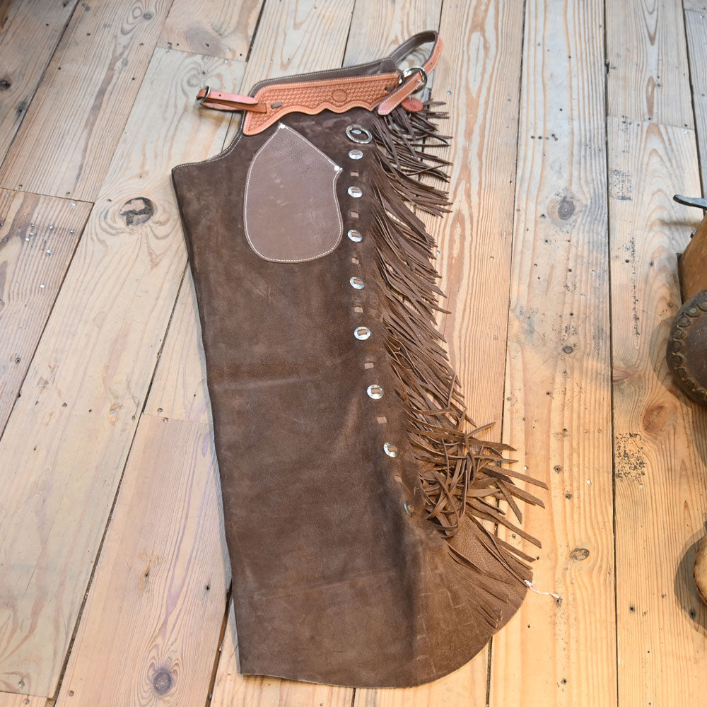 Teskey's Versatility Rough-Out Large Shotguns Chaps - CHAP1156 Tack - Chaps & Chinks Teskey's