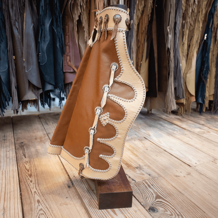 Vintage YLE Mini Decorative Chaps with Stand