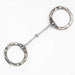 Black Steel Snaffle With Floral Trim Bit Tack - Bits Formay   