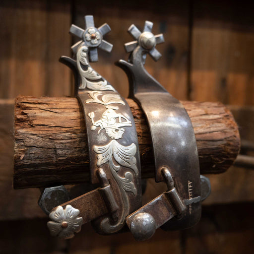 Kerry Kelley Silver Mounted 6pt. Spurs Tack - Spurs Kerry Kelley