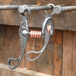 Kamphaus Silver Engraved Correction with Copper Rings Bit TI1008 Tack - Bits Kamphaus   