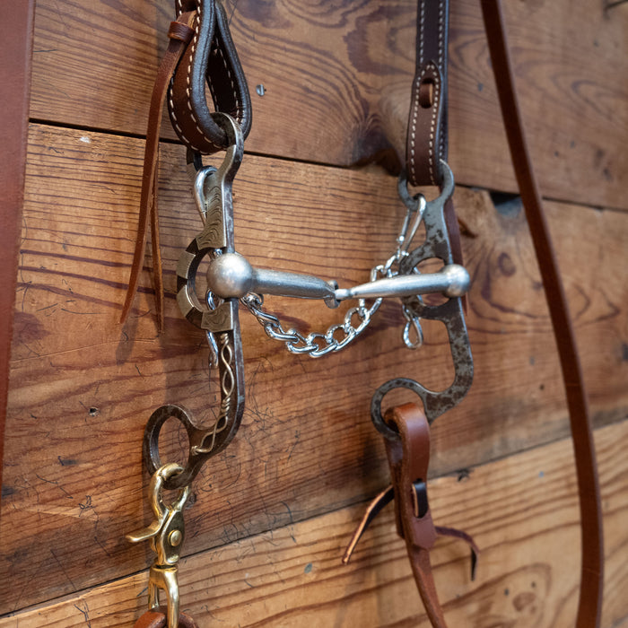 Smooth Snaffle Bit Bridle Rig