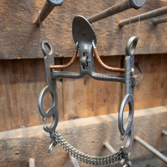 Troy Flaharty Silver Engraved Spade Bit