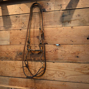 Bridle Rig - Dutton 3 piece with copper rings Bit  RIG801 Tack - Rigs Dutton   