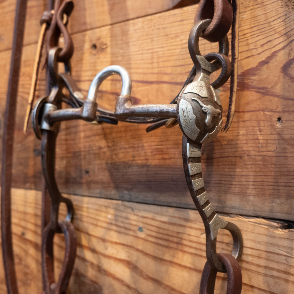 Silver engraved Correction Bridle Rig