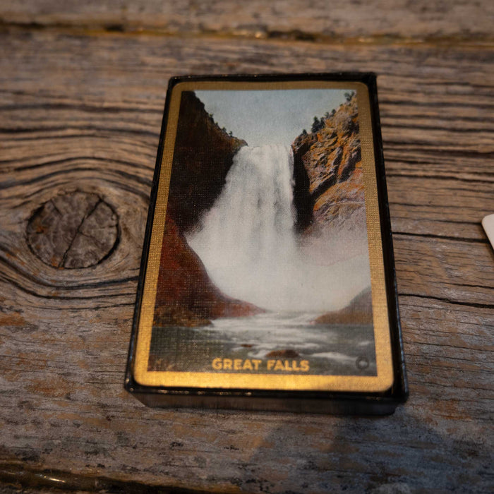 Vintage Stamped 1935's Great Falls Playing Deck Cards