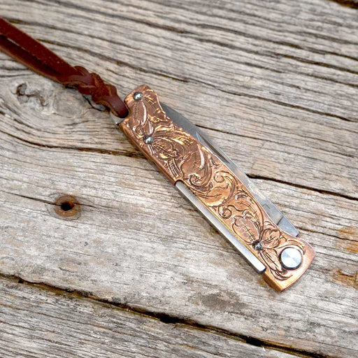 Kamphaus Copper Engraved Pocket Knife Knives Kamphaus