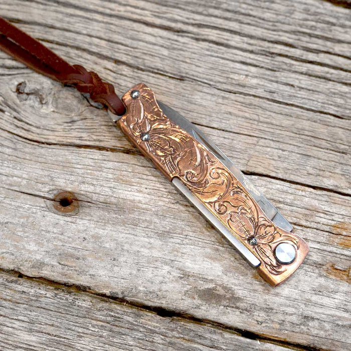 Kamphaus Copper Engraved Pocket Knife Knives Kamphaus