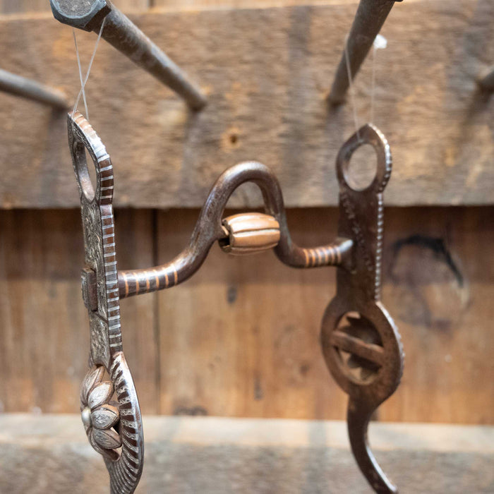 Beautiful FRANCO Mounted & Inlayed Silver Bit