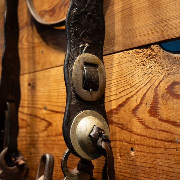 Vintage Old West Bridle Rig w/Silver Mounted Bit Tack - Rigs MISC