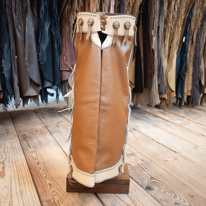 Vintage YLE Mini Decorative Chaps with Stand