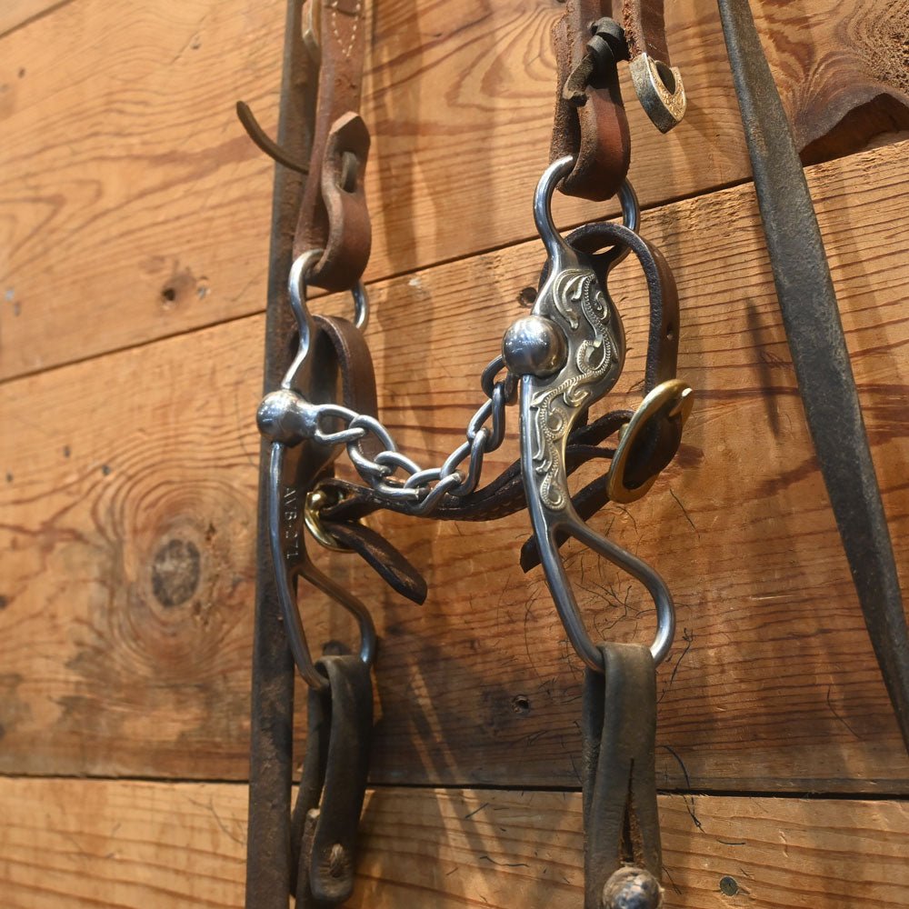 Bridle Rig - Classic Equine Silver Shanks with a Chain Bit - RIG543 Tack - Rigs Classic Equine   