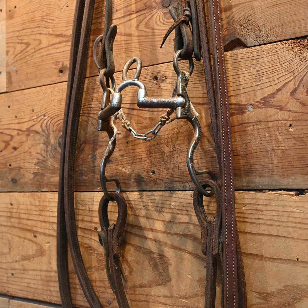 Bridle Rig - B. Anthony Silver Mounted Solid Port Bit - RIG632 Tack - Rigs Brandon Anthony   