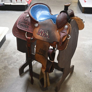 14" USED TESKEY'S ROPING SADDLE