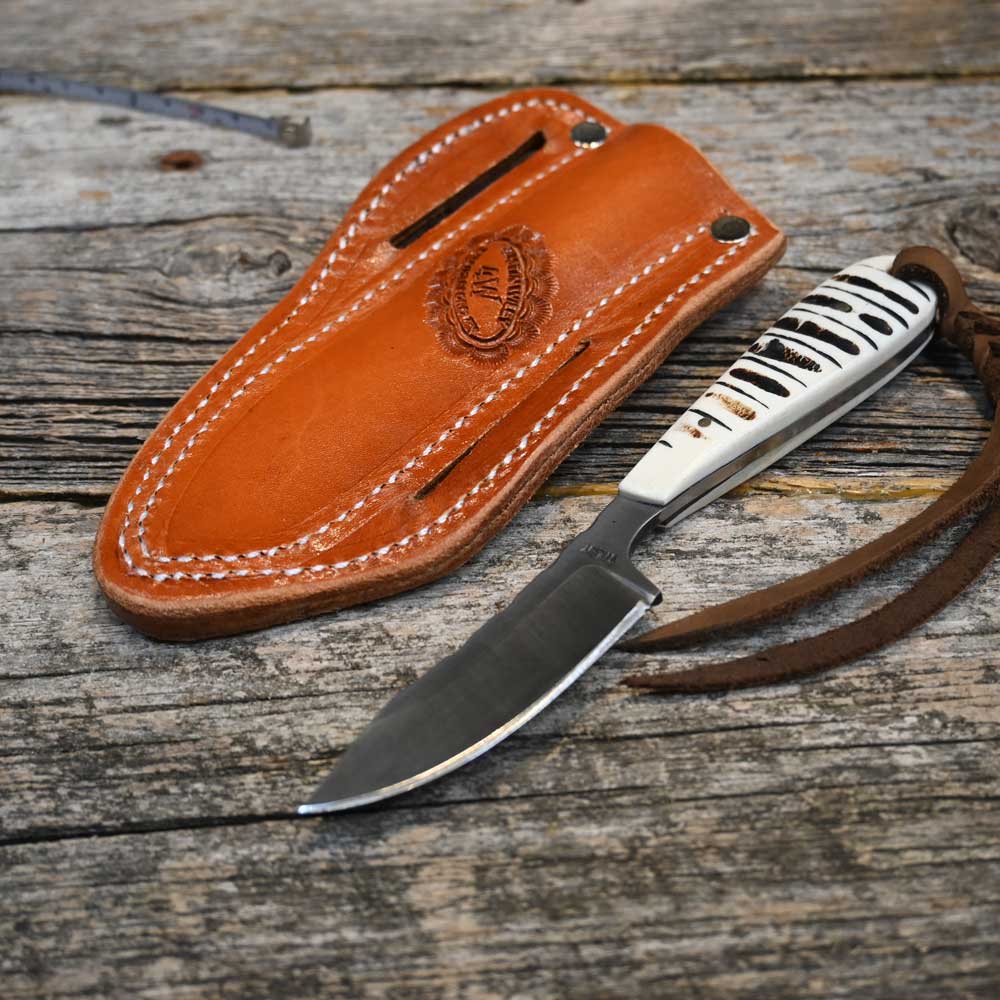 Justin Wiley Handmade Knife with Leather Sheath WK031 Knives Justin Wiley   