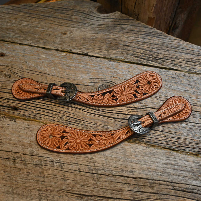 Casey Tew Medium Spur Straps w/ Kerry Kelley Buckles