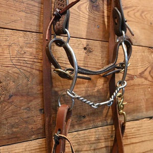 Barrel Rig - Simplicity - 2 Piece Twisted Sliding Gag Bit RIG732 Tack - Rigs Simplicity   