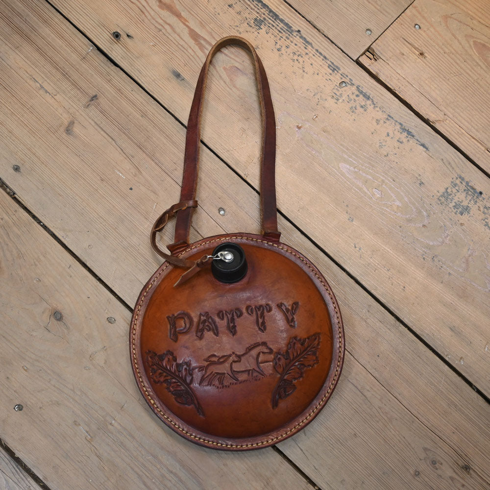 D'Ambrose Payson, AZ - Vintage Leather Tooled Canteen Collectibles Teskey's