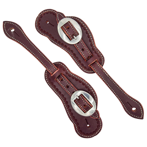 Teskey's Latigo Buckaroo Spur Straps Tack - Spur Straps Teskey's