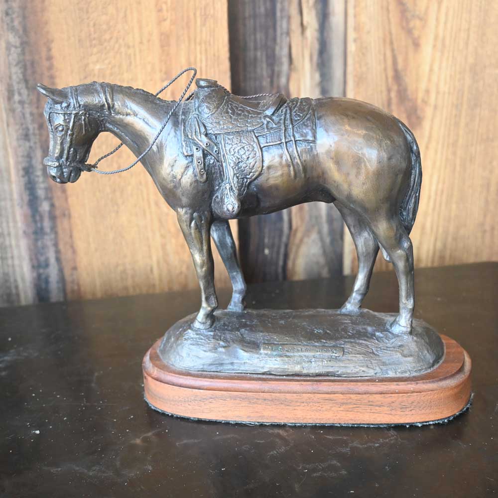 Original Sculptured Bronze "The Quarter Horse" Created by Ace Powell _CA565 Collectibles Teskeys   