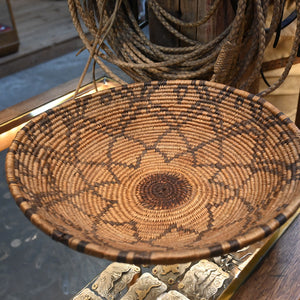 1920 - 1930's Handmade Apache Woven Basket     _CA1271