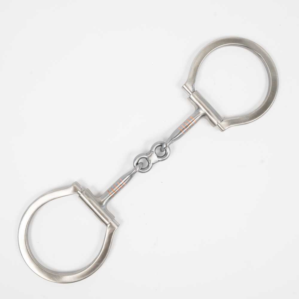 Brushed Steel Dogbone Offset D Ring Bit Tack - Bits, Spurs & Curbs - Bits Formay   