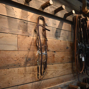 Bridle Rig - Solid Grazing Bit-  SBR124 Sale Barn MISC   