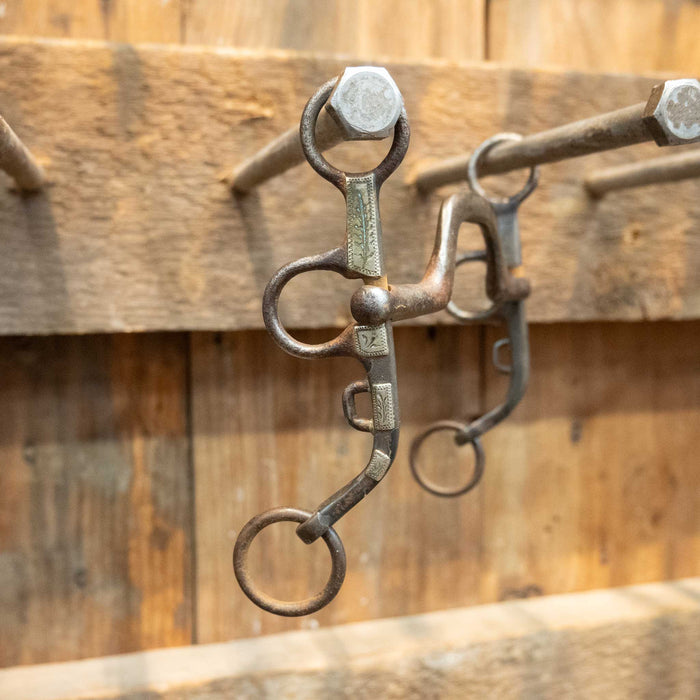 Silver Mounted Ron Tollison Square Port Bit