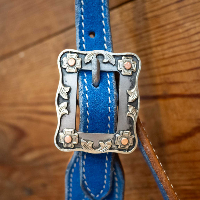 Ocean Blue 3/4" Split Ear Headstall